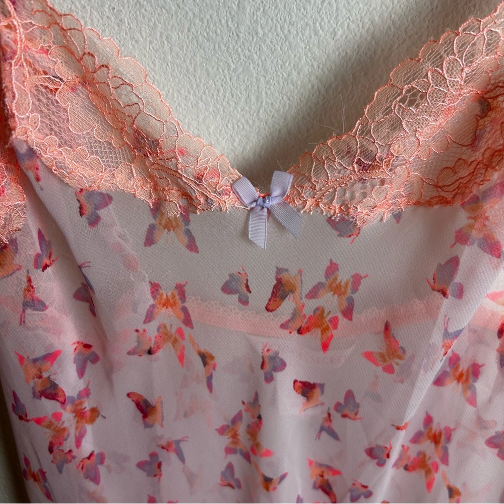 Victoria's Secret Butterfly print sheer slip dress size: XS - Picture 4 of 14